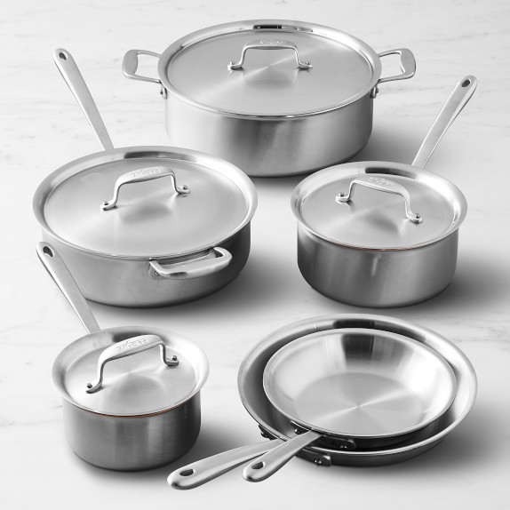 6 piece Emeril All-Clad Anodized Cookware Set/Lot, Pots, Sauce Pans with  lids