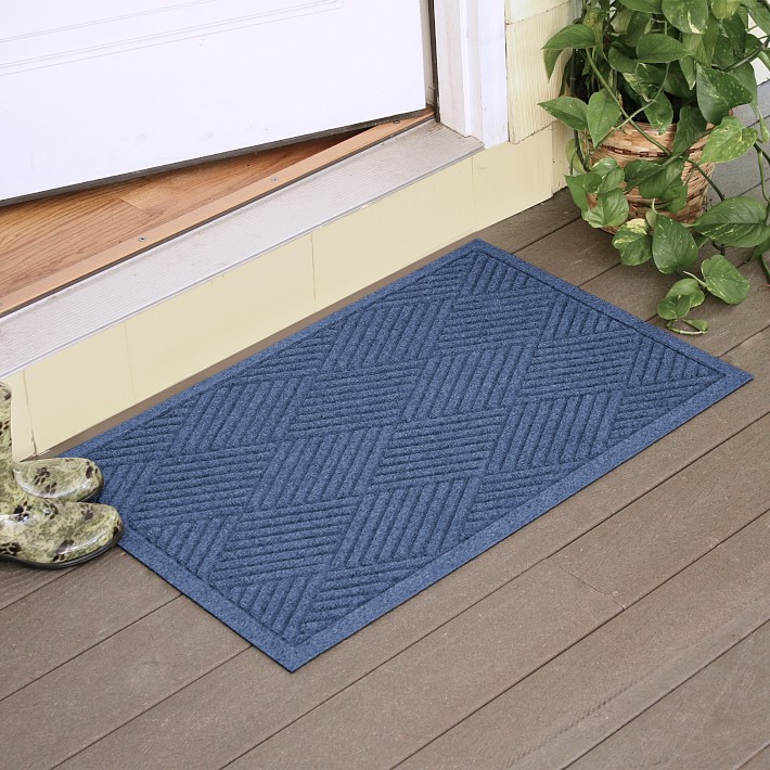Waterhog Paws and Bones Doormat, 2' x 3' - Blue