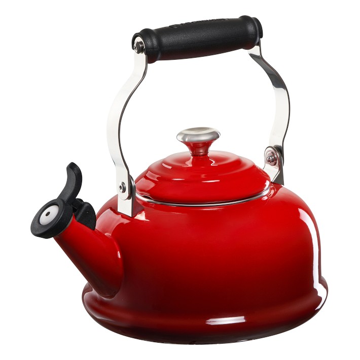 Le Creuset Classic Whistling Tea Kettle, Red