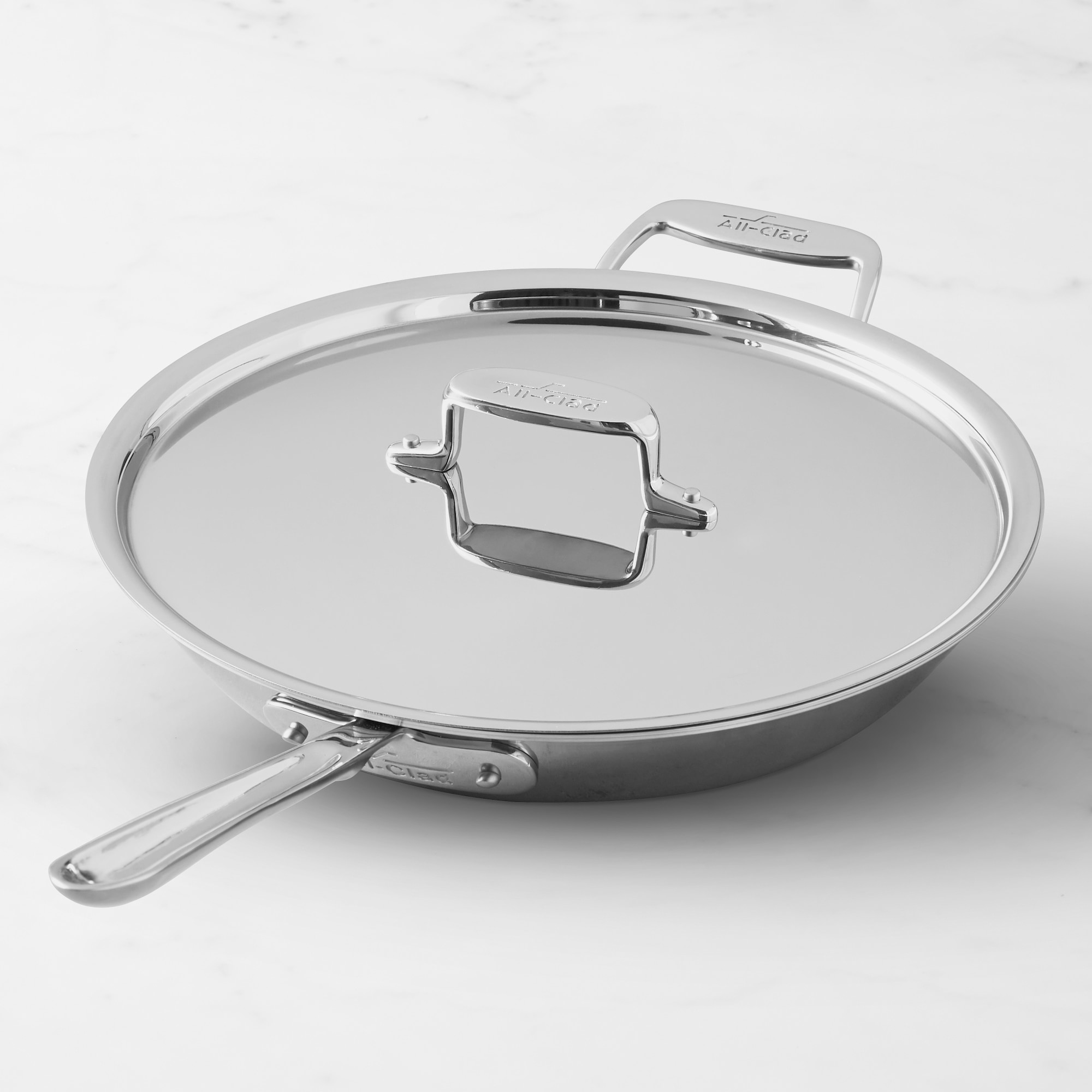 All-Clad D5® Stainless-Steel Deep Skillet, 12 1/2"