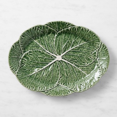Monique Lhuillier Paloma Scalloped Nesting Stoneware Serving Platters - Set  of 2