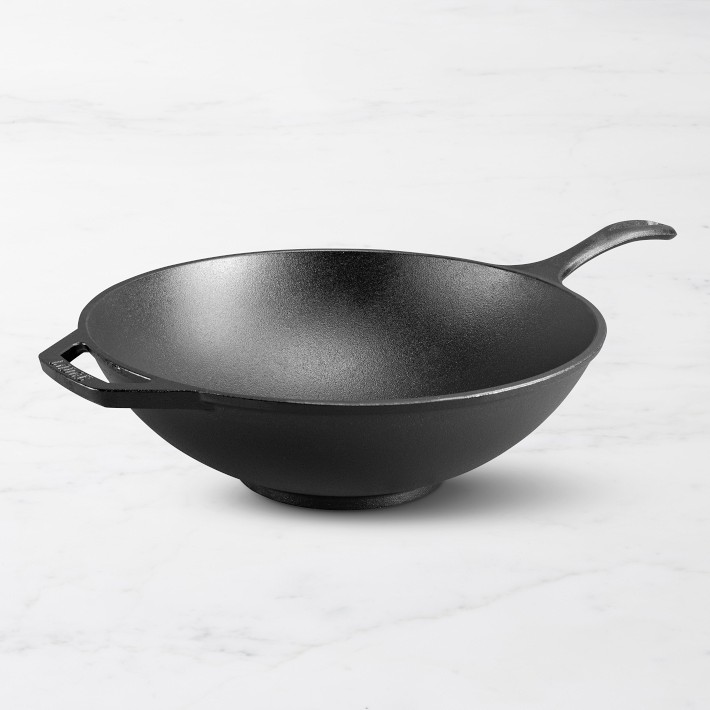 Le Creuset Enameled Cast-Iron 14-1/4-Inch Wok with Glass Lid, Flame