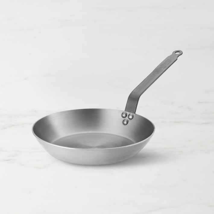 de Buyer MINERAL B Carbon Steel Fry Pan - 11” - Ideal for Searing, Sauteing  & Reheating - Naturally Nonstick - Made in France