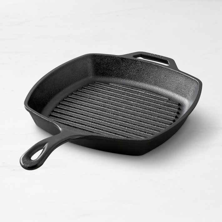 Lodge Classic Square Cast Iron Grill Pan, 10 1/2&quot;