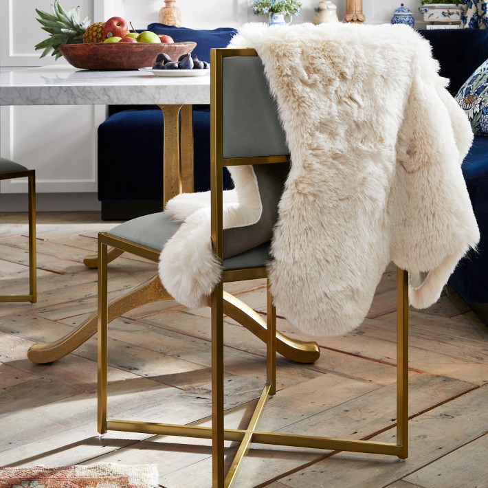 Ready-Made All-Sheepskin Power Chair Cover