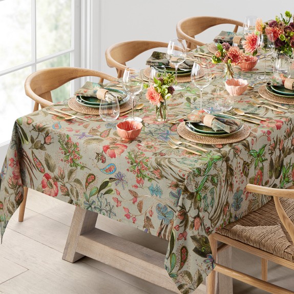 Canton Rose Floral Tablecloth