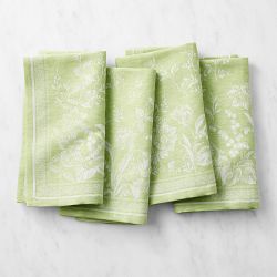 linen napkins green or cream – Hallstrom Home