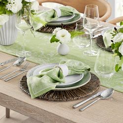 Blue and green 2024 table runner