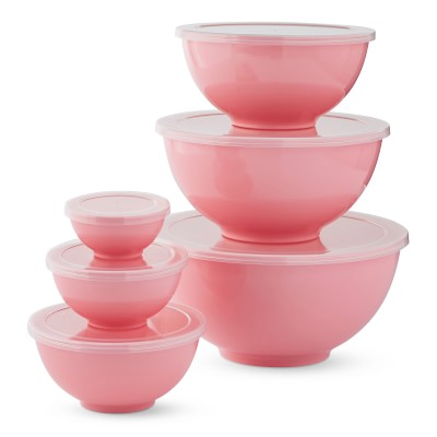 Williams Sonoma Melamine Mixing Bowls with Lid, Set of 6