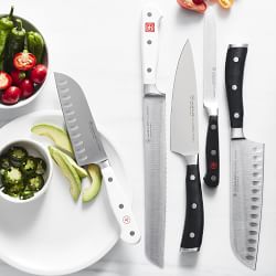 Wüsthof Classic White 6-piece knife set version santoku including