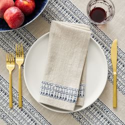 Wheaton Striped Linen/Cotton Napkins