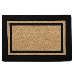 Modern Black Welcome Doormat 30 x 48