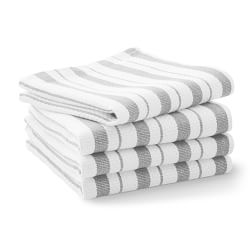 Gray Flour Sack Towels, Grey Tea Towels, Set of 12