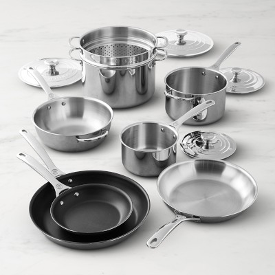 12 Piece Cookware Set with Titanium-Reinforced Premium Cream Ceramic  Nonstick