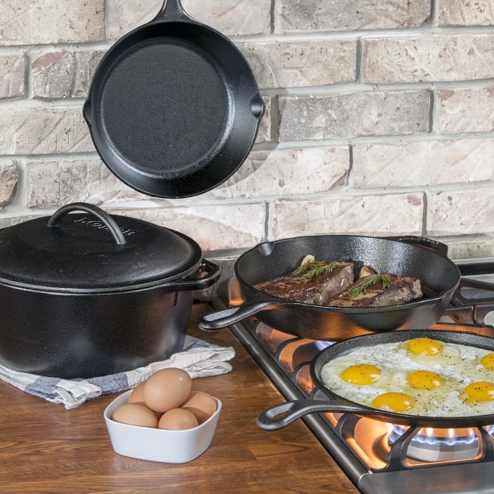 Lodge Cast Iron Small Fry Skillet, 5 X 5 Square Grilled Sandwich