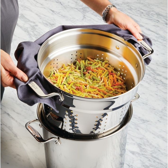 ExcelSteel 12 Qt. Stainless Steel Multi-Cooker Pasta Pot with Lid