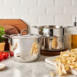 Aluminum Double Stock Pot W/Steamer — Kitchen World