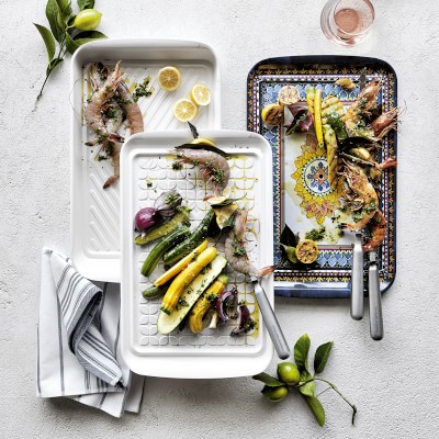 Williams Sonoma 4-Piece Grill Prep Trays & Veggie Trays Set