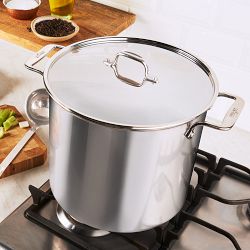  Stockpot,Large Soup Pot,304 Stainless Steel Soup Pot,Extra  Thick Heightened Barrel,Multi-Kinetic Soup Pot with Lid and Handle,Suitable  for Various Heat Sources-30cm50cm : Home & Kitchen