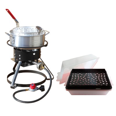 Portable Propane Outdoor Deep Frying/Boiling Package with 2 Pots - Metal  Fusion, Inc.