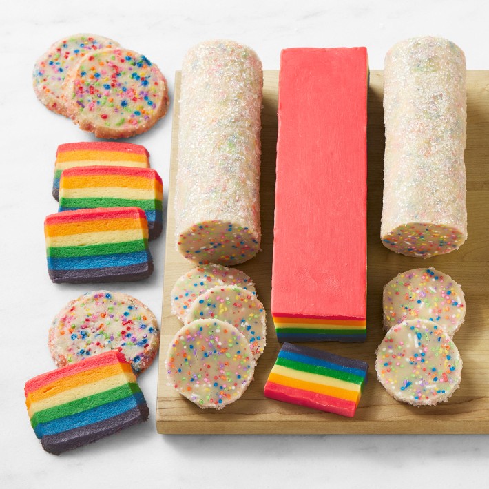 Rainbow Slice &amp; Bake Cookies