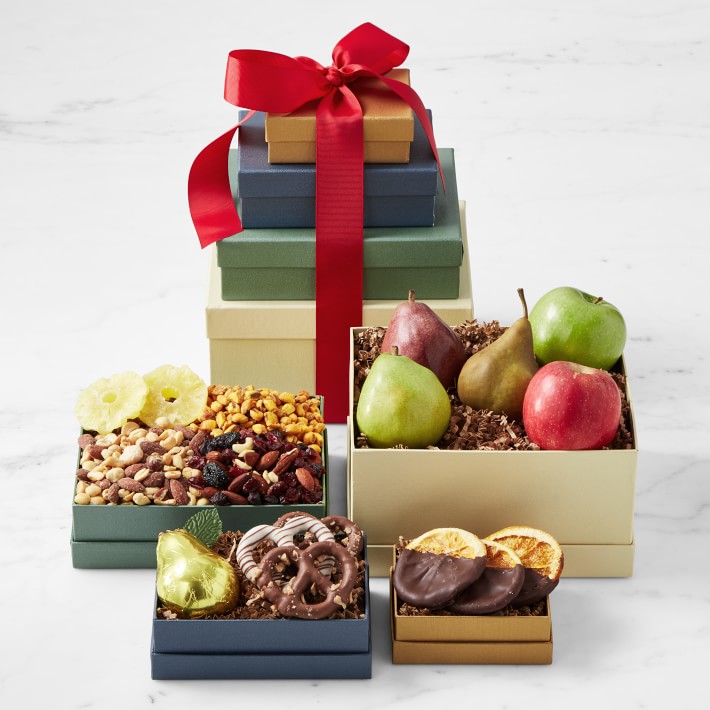 Manhattan Fruitier Fruit, Confection And Snacks Gift Tower