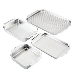 Williams Sonoma Thermo-Clad Stainless-Steel Ovenware Rectangular Pan, 9 x  13