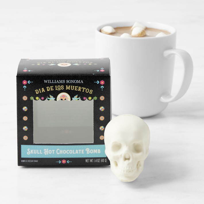  2 Pack Midnight Skull Large Coffee Mugs with Spoons