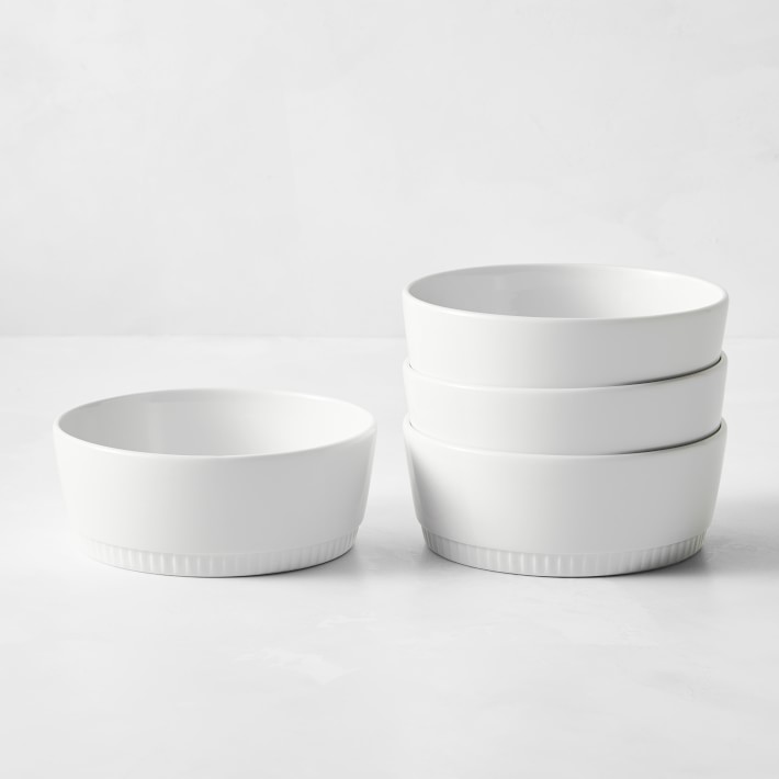 Pillivuyt Toulouse Porcelain Cereal Bowls, Set of 4