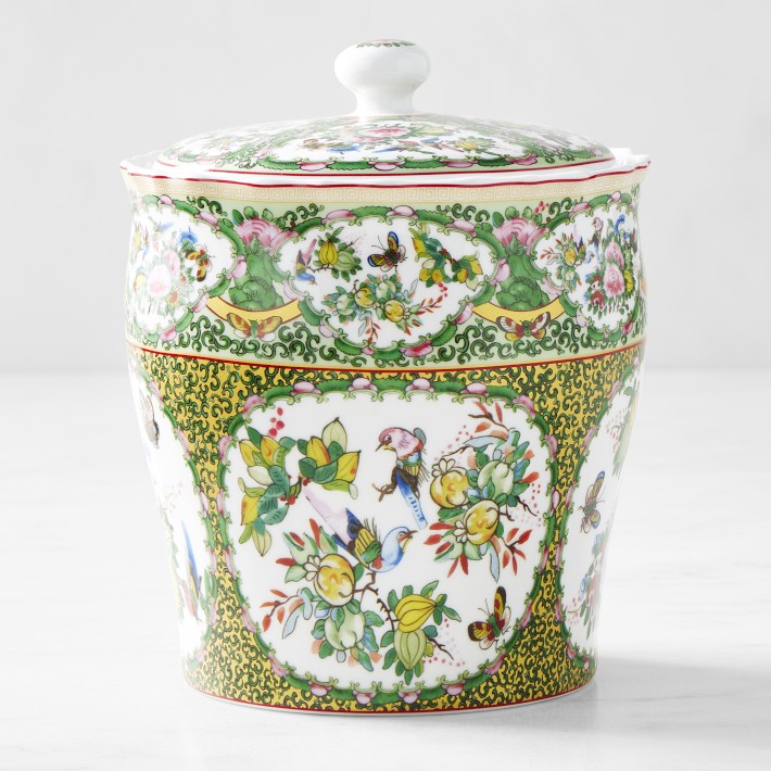 Williams Sonoma Famille Rose Porcelain Canister