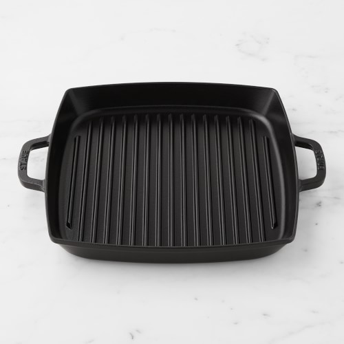 Staub Enameled Cast Iron Double-Handled Grill Pan, 13