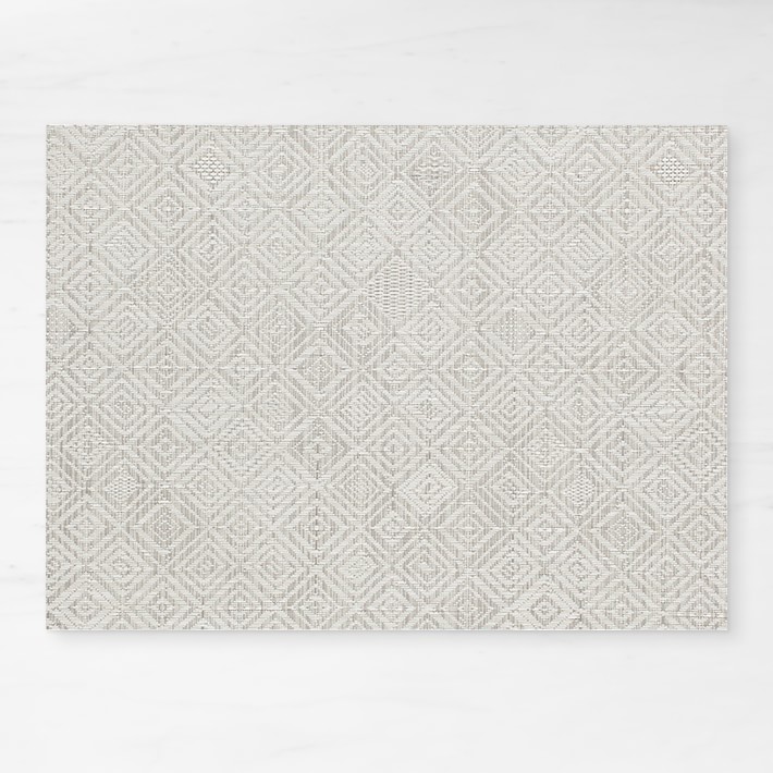 Chilewich Mosaic Placemats, Set of 4, Grey