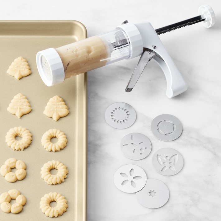 Electric Cookie Press Gun,Cookie Making kit with 12 Discs and 4 Icing Tips
