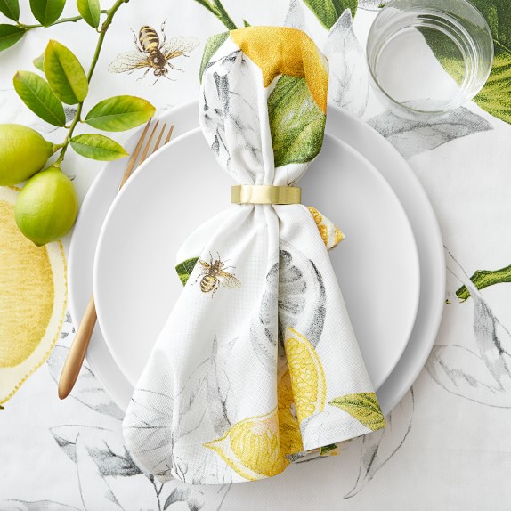 Gold Hexagon Napkin Ring Williams Sonoma