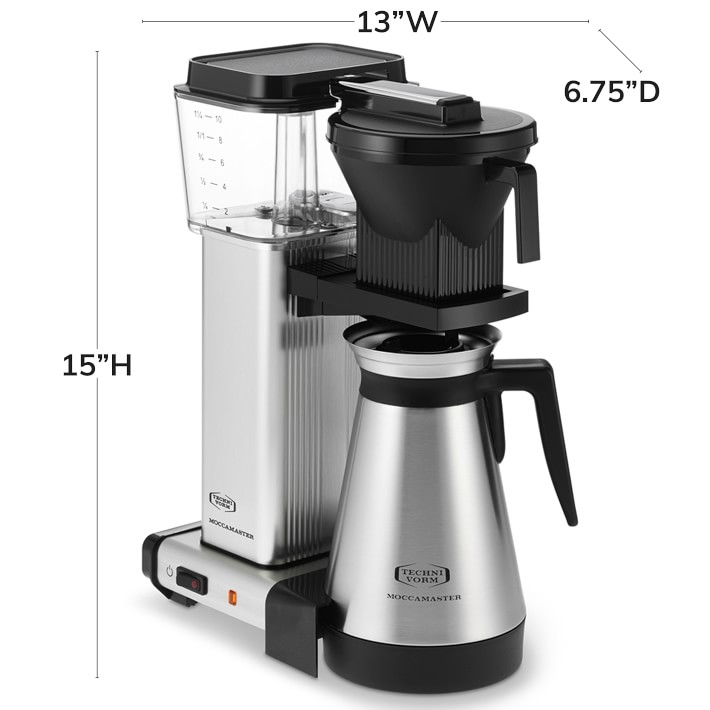 Technivorm Moccamaster Grand CDT Thermal Carafe Coffee Maker - Brushed  Silver