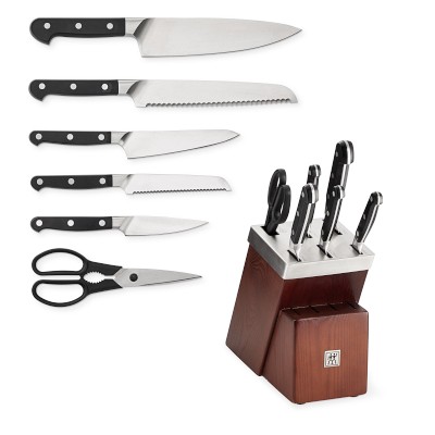 Zwilling J.A. Henckels Pro 7 Piece Knife Block Set with Bonus Sharpener -  KnifeCenter - 38433-108