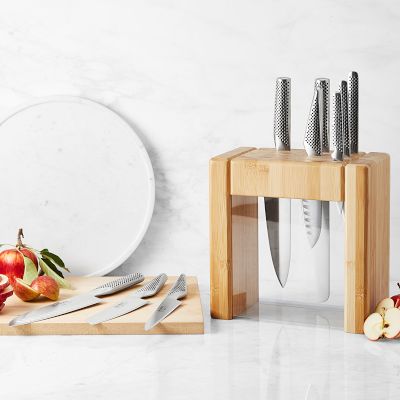 Global Classic 5-Piece Teikoku Knife Acrylic Block Set