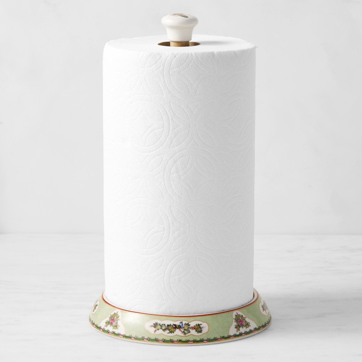 Williams Sonoma Famille Rose Porcelain Paper Towel Holder