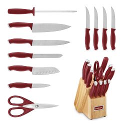 Farberware 12-Pc. Black & Copper Cutlery Set - Macy's