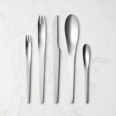 Georg Jensen Arne Jacobson 5 Piece Flatware Set Giftbox Williams