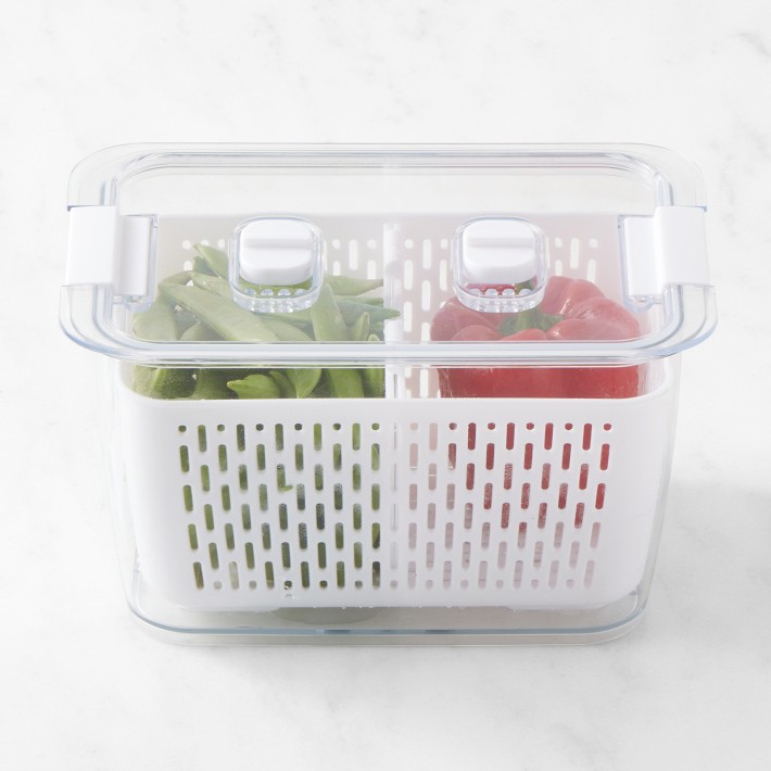 Hold Everything Fruit and Veggie Fridge Colander Storage Container