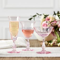 Tickle Me Pink Colored Wine Glass Set of 4 - Shop Now – glasshauseco