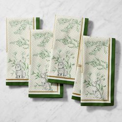 Green Napkin Set with Contrast Edges - Set of 2 or 4 – My Kitchen Linens