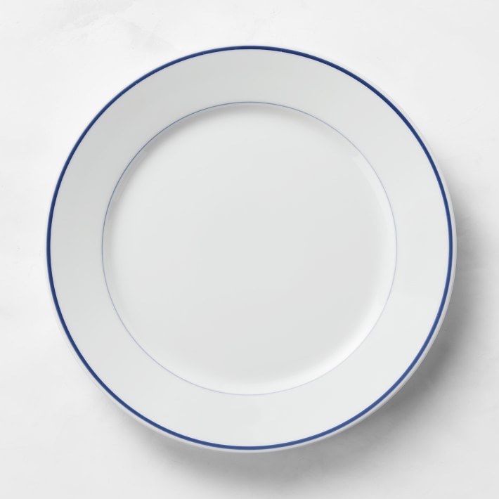 Williams Sonoma Brasserie Blue-Banded Porcelain Cereal Bowls