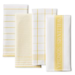 NWT 2 Whole Kitchen Towels Sonoma Dark Yellow & Cream 