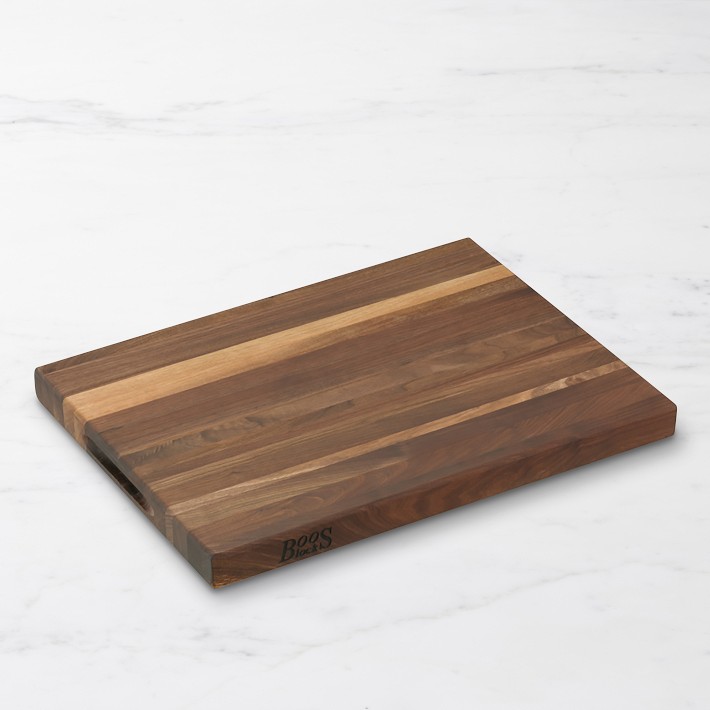 Boos Edge-Grain Rectangular Cutting Board, Walnut