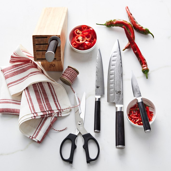 16 PCS Kitchen Knife Set with 6 PCS Steak Knives Versatile Scissors and  Block