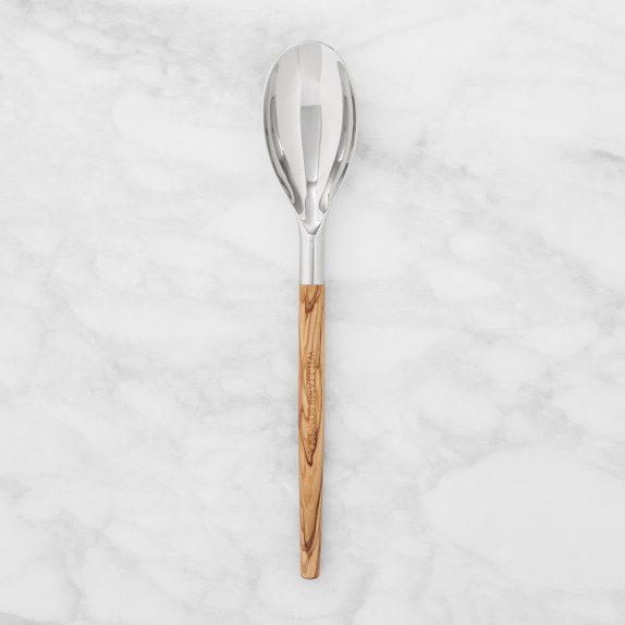 Williams Sonoma Stainless Steel Olivewood Serving Spoon Williams Sonoma