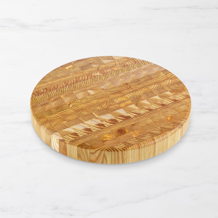 Larch Wood Round Cutting Board