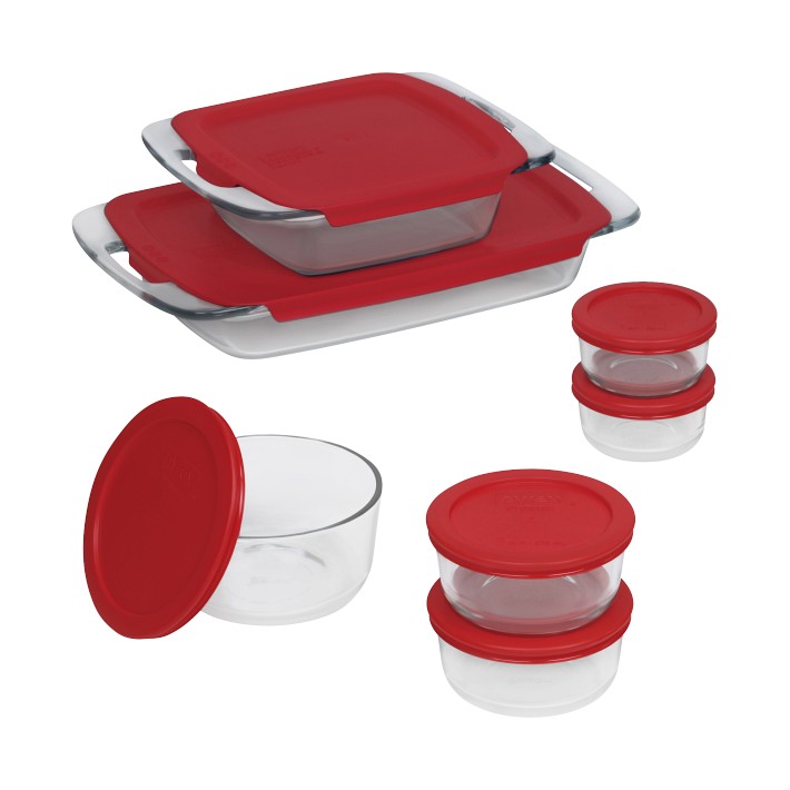 These chrismas gift Pyrex 8-Piece Prep And Store Set